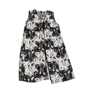 Berek Paisley Long Black Alencon Lace Topper Vest  Jacket Ornate Size 2X XXL